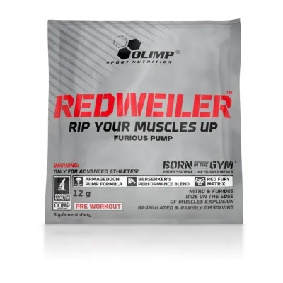 REDWEILER PRE WORKOUT 12g 2 Skammtar