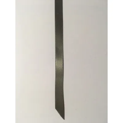 1 cm satin borðar - grænir - Mosagrænn -569