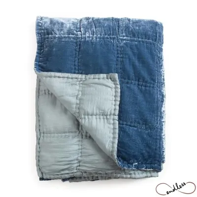 Goa silki rúmteppi – Delft