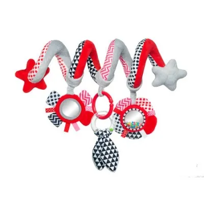 Leikfang á kerrur/bílstóla - Interactive Spiral ZIGZAG Red