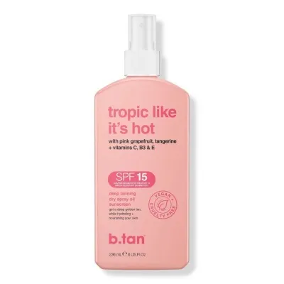 B.Tan Tropic Like It's Hot SPF 15 Tanning Oil 236ml