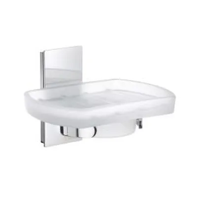 Sápudiskur veggfestur Smedbo Pool hvítur