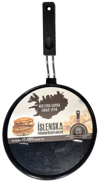 Islenskt Pönnukökupanna Keramik