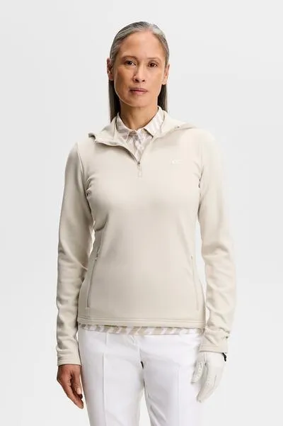 J.Lindeberg Aerielle Quarter Zip Hood golfpeysa