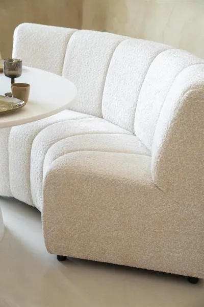 Esther bekkur round colorado beige