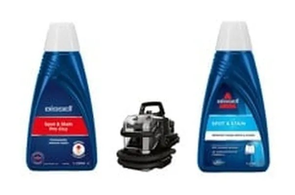 Bissell SpotClean HydroSteam Select + Pro Oxy &amp; Spot &amp; Stain Formula – Portable carpet &amp; upholstery cleaner bundle