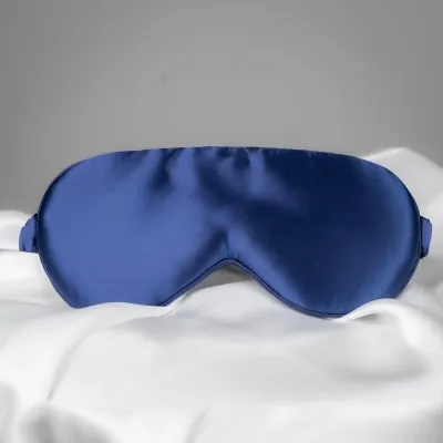 Silki svefngríma - Dökkblátt