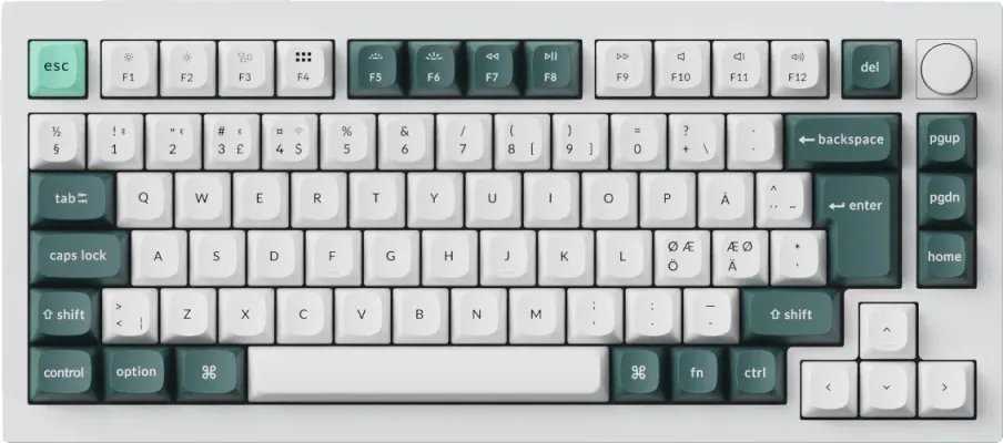 Keychron Q1 HE þráðlaust leikjalyklaborð - Hvítt