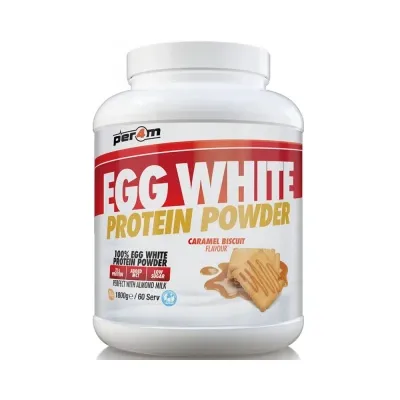 Egg White Protein 1800g / 60skammtar - Caramel Biscuit