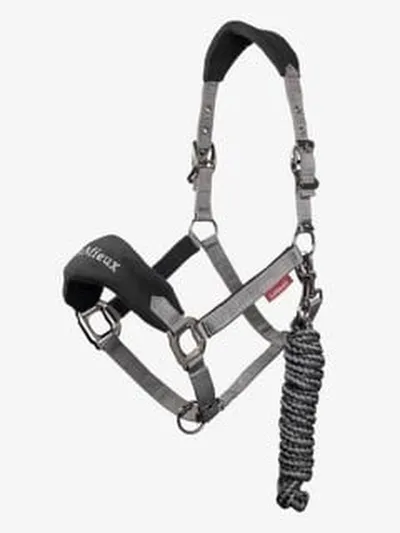 Lemieux - Vogue Headcollar &amp; Leadrope - Black - Cob