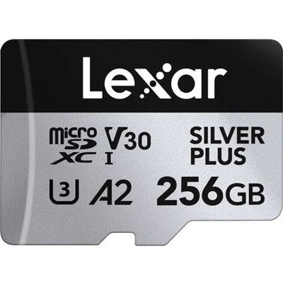 LEXAR Silver Plus microSD Card - 64/128/256GB - 256GB - U3