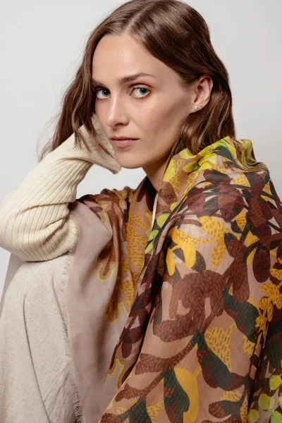 Urður wool scarf - pink