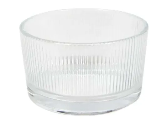Hit Skál gler riffluð h:5cm ö:8,5cm glær 1stk 