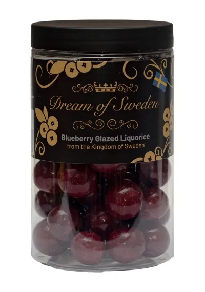 Dream of Sweden Lakkrískúlur bláberja 250gr