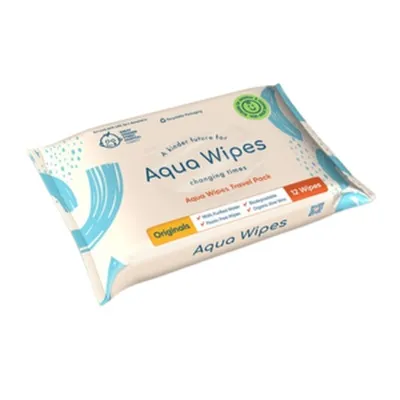 AQUA WIPES - Blautþurrkur #ferðapakki - 12 stk
