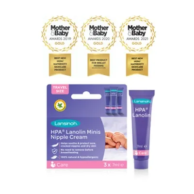 LANSINOH - Brjóstaáburður - 3x7 ml