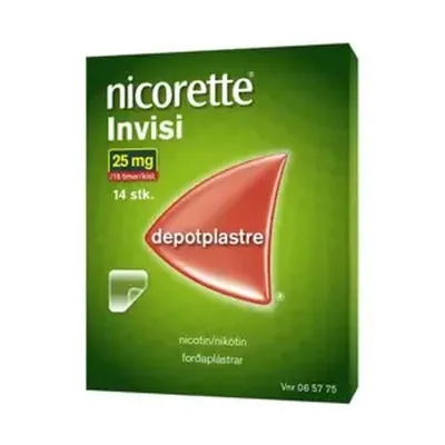Nicorette Invisi Plástur - 25,00 mg/16kls - 14 stk