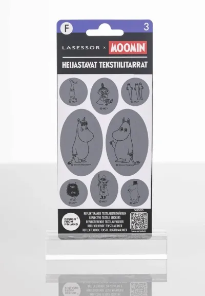 Lasessor - Moomin Endurskinsmerki límmiðar - 6. Múmínsnáði-Hringlótt