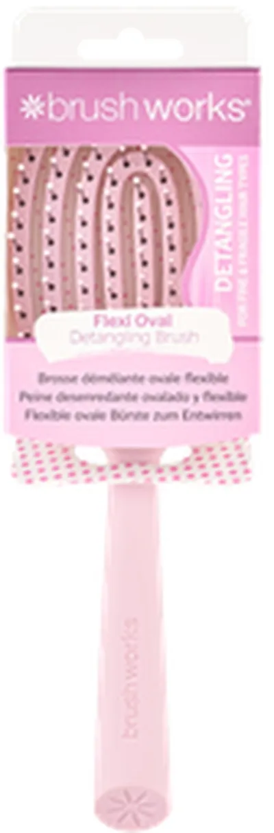 Brushworks hárbursti flexi oval detangling