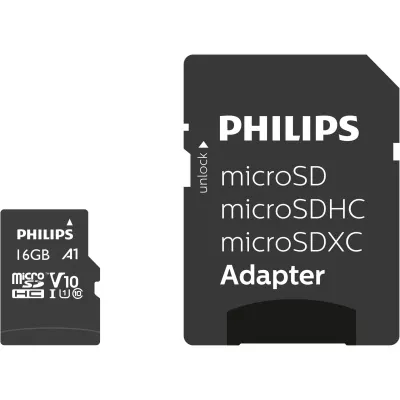 Philips MicroSD kort, 16Gb – FM16MP45B/00