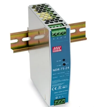 Meanwell straumbreytir fyrir DIN skinnu, 48V/75W – NDR-75-48