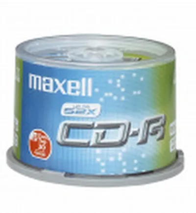 Geisladiskar Maxell silfur 50s