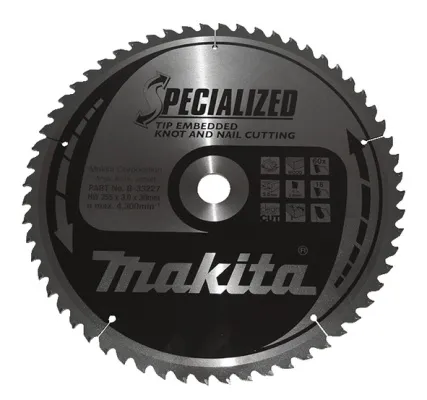MAKITA Sagarblað Specialized TCT 355 x 30 mm – 60T – Viður og Naglar