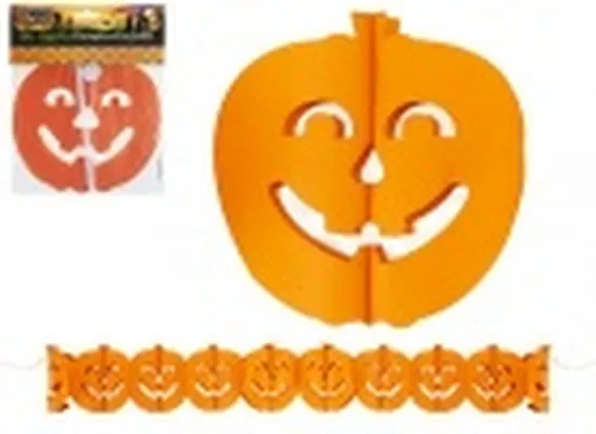 Hrekkjavaka banner grasker 3 metrar