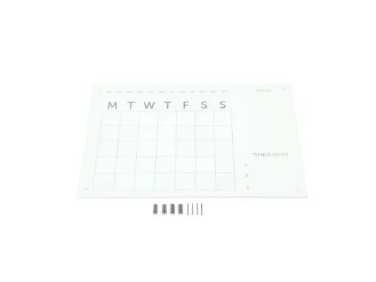 Still Vikuplan 60x40cm hengist upp á vegg clear