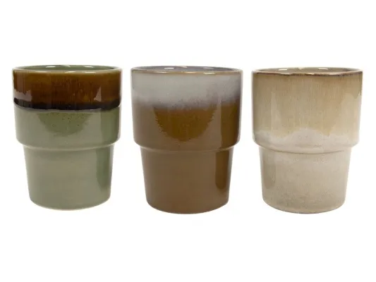 Hit Krús 340ml Mistral leir 3 mismunandi litir 1stk