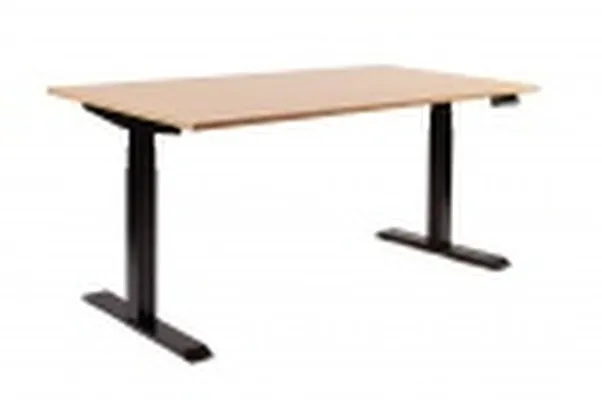 Stand-Up - Rafhækkanlegt skrifborð - 180x80 beykiplast - svört grind