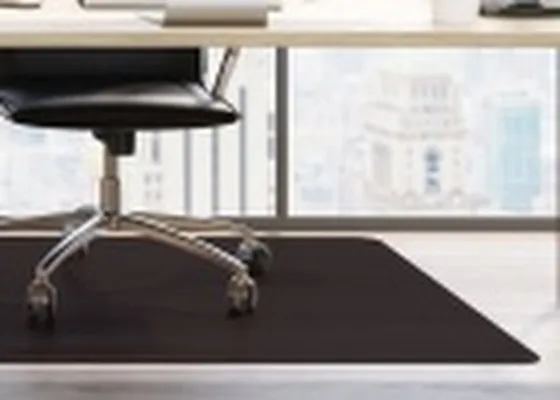 Cleartex Advantagemat 120x150 stólaundirlag fyrir hörð gólf, svart