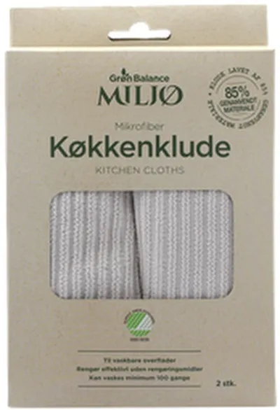 Grön Balance mikrofiberklútar eldhús