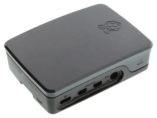 Raspberry Pi kassi, svartur/grár – RPI4-Case-Black/Grey