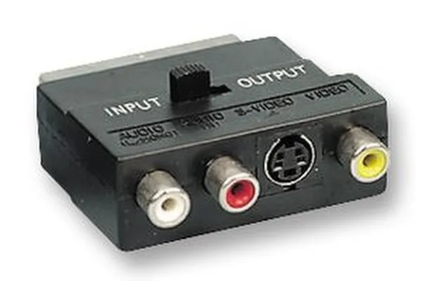 RCA í Scart breytir með rofa – 50123