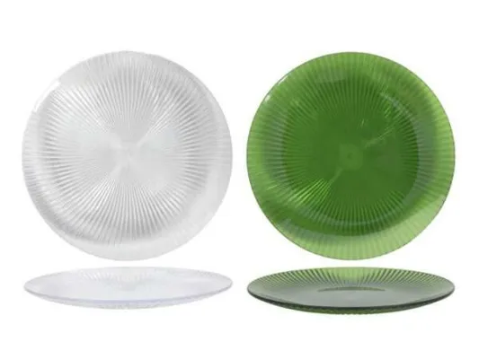 Hit Diskur plast rifflaður ö26cm 2 mismunandi 1stk