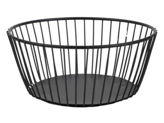 Hit Brauðkarfa ö19cm h:8,5cm stál svört
