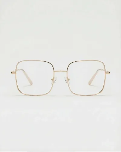GLAS Eyewear Wilma Gold lesgleraugu