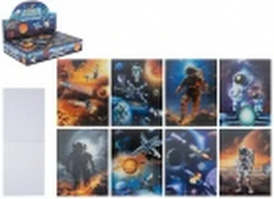 Minnisblokk lítil Space 8teg