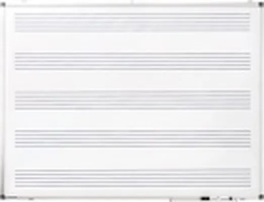 Premium tússtafla með nótnalínum 90x120 sm