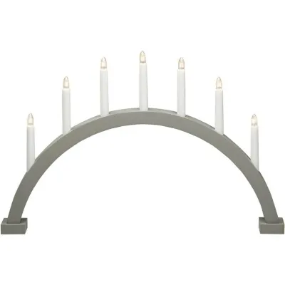 KonstSmide Aðventuljós Bage 7 ljós grátt