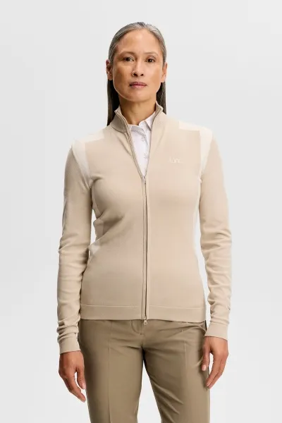 J.Lindeberg Bianca Knitted Zip golfpeysa