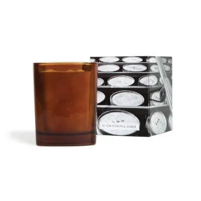 MICHEL DESIGN WORKS - Bourbon & Amber Square Candle