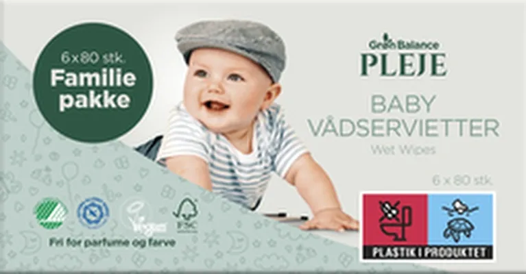 Grön Balance blautklútar barna magnkassi