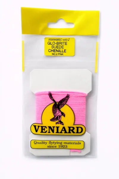 Veniard Glo-Brite Suede Chenille – No.2 Pink