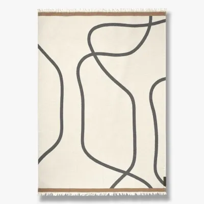 Shadow teppi off white/grey