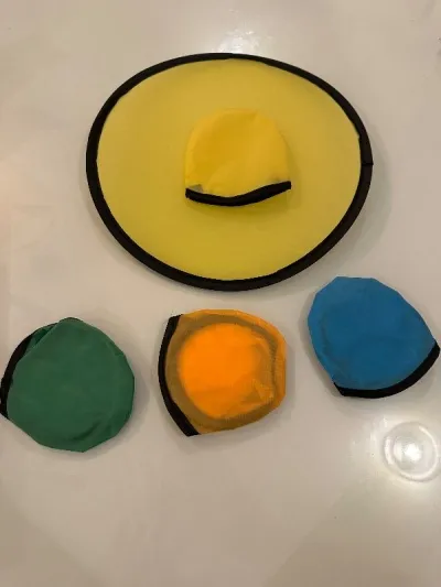 Frispý sem er brotin saman í tösku