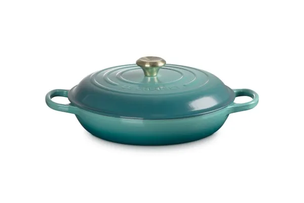Le Creuset Panna 30 cm m/loki Bleu Riviera