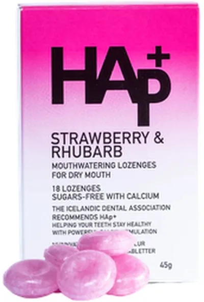 HAp+ jarðarberja & rabarbara