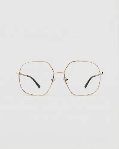 GLAS Eyewear Cornelia Gold Blush lesgleraugu